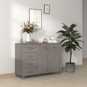Sideboard Light Grey Solid pinewood, MDF Medium Sideboa...