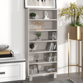 CD Cabinet White Solid Pine Wood, MDF Medium CD Cabinet