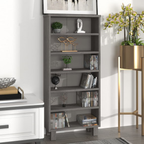 CD Cabinet Light Grey Solid pinewood, MDF Medium CD Cab...