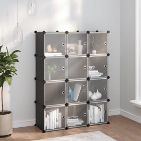 Storage Cube Organizer Black PP plastic, steel Medium M...
