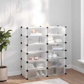 Shoe Rack Transparent PP (Polypropylene), Steel Large M...