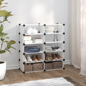 Shoe Rack Transparent Polypropylene Medium Collapsible