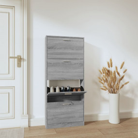 Shoe Cabinet Gray Sonoma Engineered wood Medium Shoe Ca...