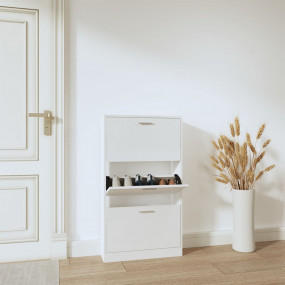 Shoe Cabinet High gloss white Engineered wood Medium Sh...
