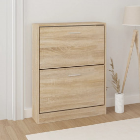 Shoe Cabinet Oak Engineered wood Medium Shoe Cabinet