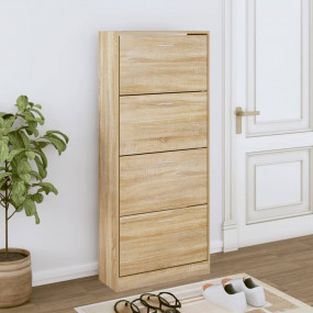 Shoe Cabinet Sonoma Oak Engineered Wood Standard