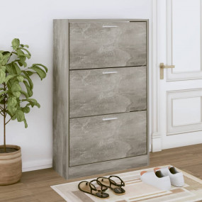 Shoe Cabinet Concrete gray Engineered wood Medium Shoe ...