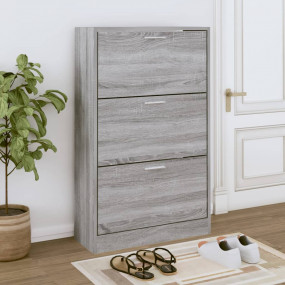 Shoe Cabinet Gray sonoma Engineered wood Standard Shoe ...