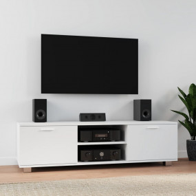 Tv Cabinet White Engineered wood 55.1 x 15.9 x 13.8 in ...