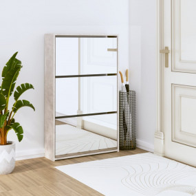 Shoe Cabinet Concrete Gray Engineered wood Moderate Sto...