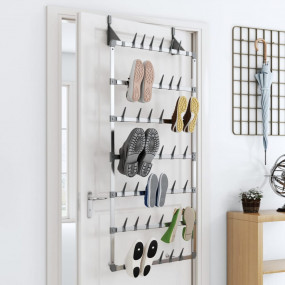 Hanging Shoe Rack Silver