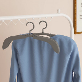 Clothes Hanger Set of 5 Grey Polypropylene, Polyethylen...