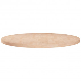 Table Top Medium Brown Solid Oak Wood 23.6 in Durable
