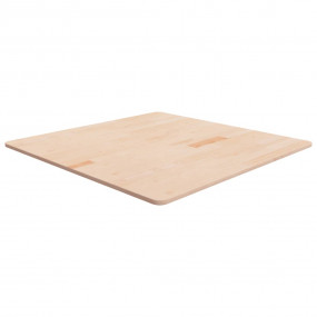 Table Top Medium Brown Solid Oak Wood 35.4 in x 35.4 in...