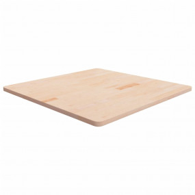 Table Top Medium Brown Solid Oak Wood 35.4 x 35.4 in Si...