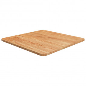 Table Top Light Brown Solid Oak Wood Medium Durable Tab...