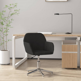 Office Chair Black Polyester, Metal, Plywood Medium