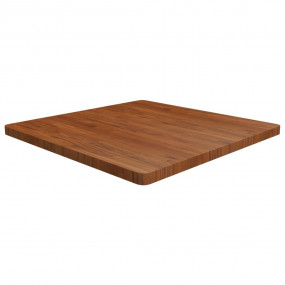 Table Top Dark Brown Solid Oak Wood 35.4x35.4in Table T...