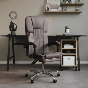 Reclining Office Chair Grey