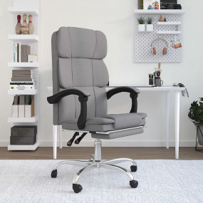 Reclining Office Chair Light Grey