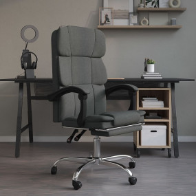 Reclining Office Chair Dark Gray