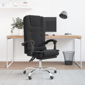 Massage Office Chair Black Velvet, Metal, Plywood Mediu...