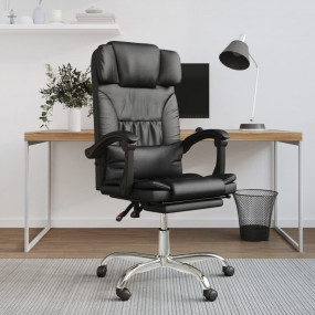 Massage Office Chair Black Faux leather, metal, plywood...