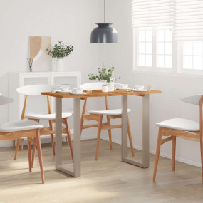 Dining Table Natural wood, Silver