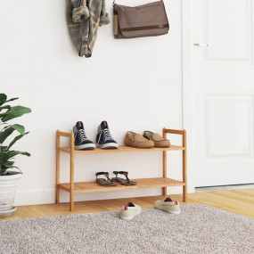 Shoe Rack Walnut Solid walnut wood Medium Stackable Sho...