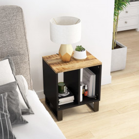 Side Table Natural Mango and Black