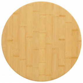 Table Top Bamboo 19.7 in Diameter, 1.6 in Thickness Dur...