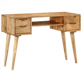 Desk Natural Mango Solid Mango Wood Medium Desk Rectang...