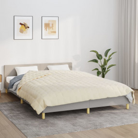 Weighted Blanket Light cream Polyester microfiber King