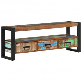 TV Cabinet Multicolor Solid reclaimed wood Storage TV C...
