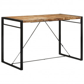 Bar Table Rough mango wood and black Solid rough mango ...