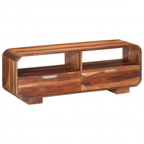 TV Cabinet Honey-colored Solid acacia wood Medium TV Ca...