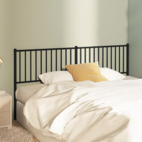 Headboard Black Powder-coated steel Double Durable