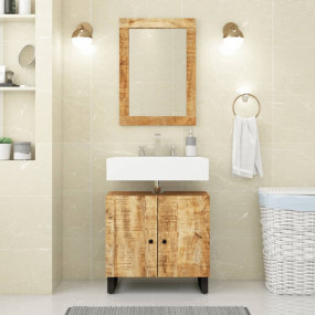 Sink Cabinet Natural wood Solid mango wood Medium Sink ...