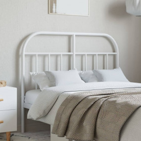Headboard White Steel For double bed Durable Bed Headbo...