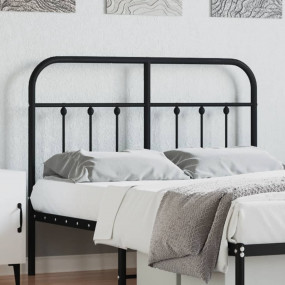 Headboard Black Steel Single Bed  Durable  Headboard