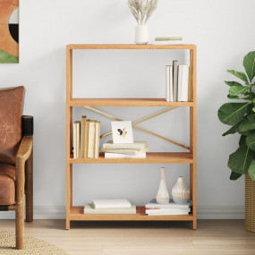 Shelf Medium Brown Solid Oak Wood Medium Shelf Rectangu...