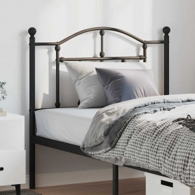 Headboard Black Powder-Coated Steel Single Built to Las...
