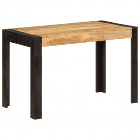 Dining Table Durable Rectangular Retro Style Solid Mang...