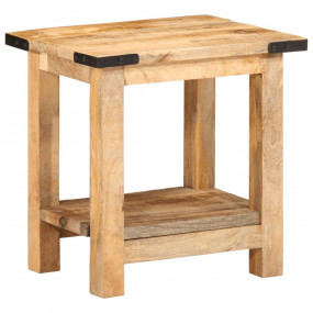 Side Table Natural Wood Solid Mango Wood Small Side Tab...