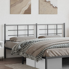 Headboard Black Powder-coated steel Double Appealing De...