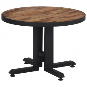 Coffee Table Natural teak, black Reclaimed teak wood, i...