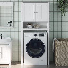 Washing Machine Cabinet White Solid pine wood Standard