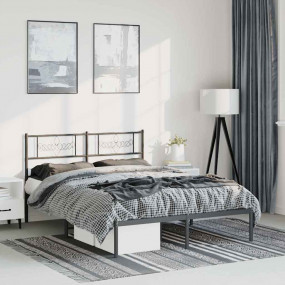 Bed Frame Metal Bed Frame Rectangular Bed Frame with He...