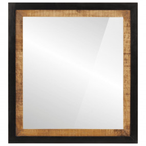 Bathroom Mirror Natural wood with black border