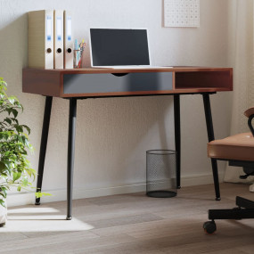 Computer Desk Brown Engineered wood Medium Computer Des...